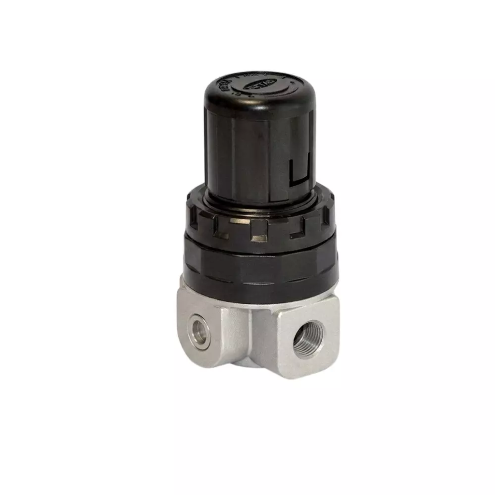 Airtac Pressure Regulator 1.5 MPa (215 psi) Proof Pressure and -20 to 70°C Ambient and Fluid Temperature, SDR200 (w/o pressure gauge & mounting kit)