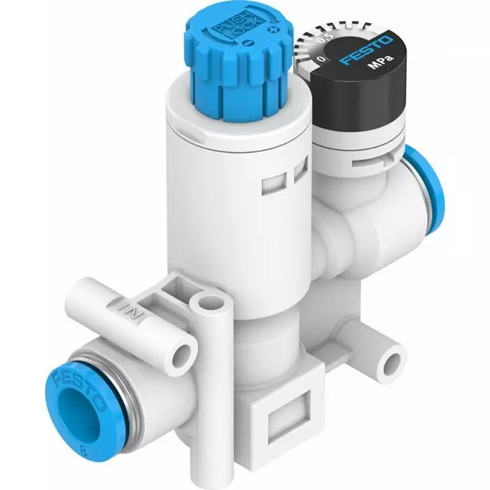 Festo Filter Regulator VRPA Tube x 8 mm, VRPA-CM-Q8-E