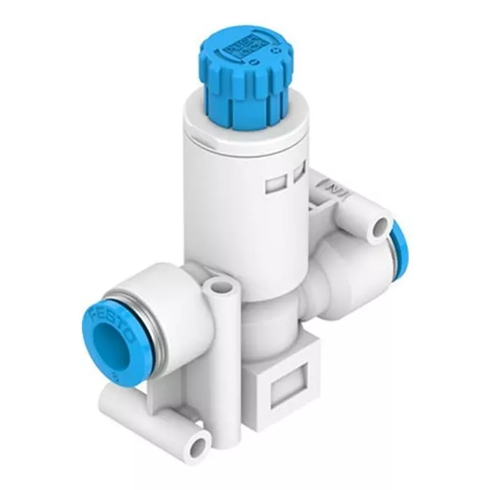 Festo Push In 6 mm Regulator - 1 bar to 8 bar, 8 bar max. input, VRPA-C-Q6-E