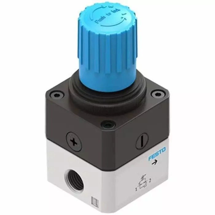Festo G 1/4 Regulator -, 1/4 inch, 12 bar max. Input, LRP-1/4-0.7-F1A