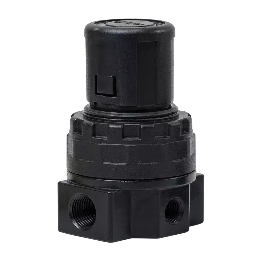 Airtac Pressure Regulator 1.5 MPa (215 psi) Proof Pressure and -20 to 70°C Ambient and Fluid Temperature, SR200 (w/o pressure gauge & mounting kit)