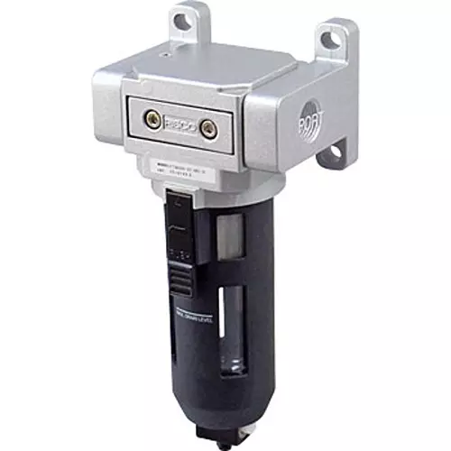 PISCO Micro Mist Filter Manual Drain Cock 300 L/min (ANR) Flow Rate, RC 3/8 Pipe Connection, FTM300-03-MD-B