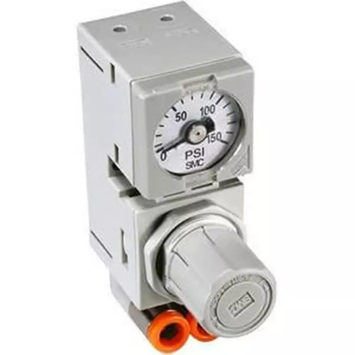 SMC 6 Dia. mm Pneumatic Regulator - 0.05MPa to 0.7MPa, 1MPa max. input, ARM10F1-20GP