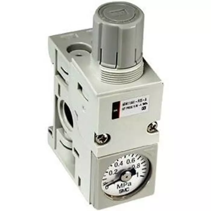 SMC 6 Dia. mm Pneumatic Regulator - 0.05MPa to 0.7MPa, 1MPa max. input, ARM11AA1-R05-A