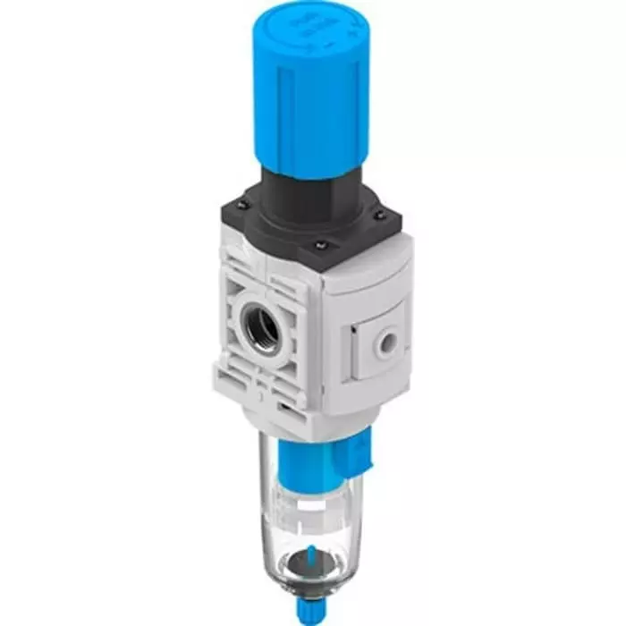 Festo MS6 Filter Regulator, 40Î¼m, G 1/2, Manual, 10 bar, MS6-LFR-1/2-D6-E-P-M-A8-F1A-B