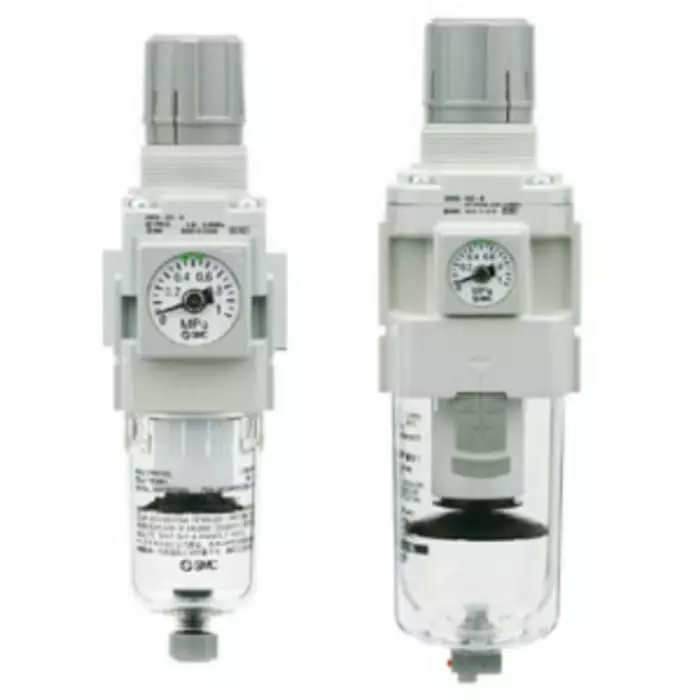 SMC AW Filter Regulator, 5 μm, G 1/4, Auto, 10 bar, AW20-F02H-R-B