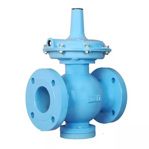 Vanaz Pressure Regulator Valve Blue 500 Nm³/hrs Gas Flow 3 Inch (76 mm) Valve Size Connection Type for Industrial Use, R-6416