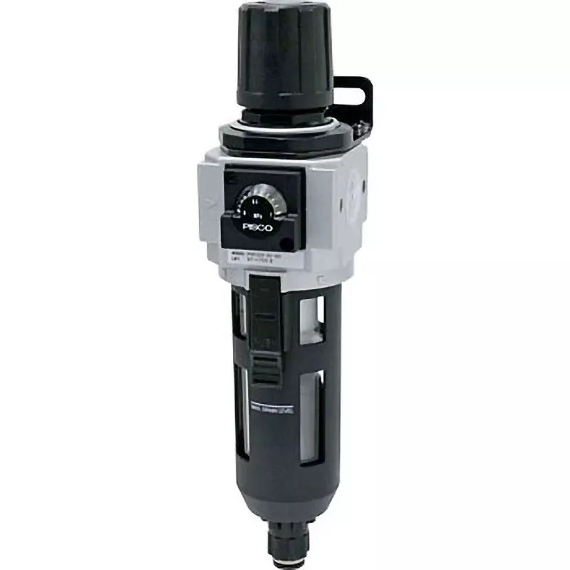 PISCO Filter Regulator Auto Drain 300 L/min (ANR) Flow Rate RC 1/4 Pipe Connection, FRF300-02-AD