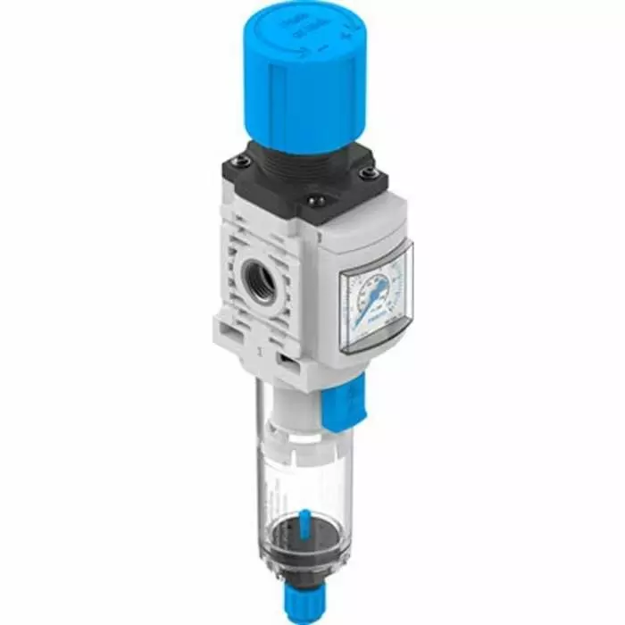 Festo MS4 Filter Regulator, 5Î¼m, G 1/4, Manual, 10 bar, MS4-LFR-1/4-D6-C-P-M-AG-BAR-F1A-B