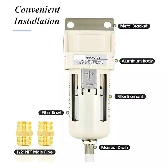 INTECO Filter Metal Guard 10 kgf/cm² Working Pressure and 4000 LPM Flow Rate, AF4000-04