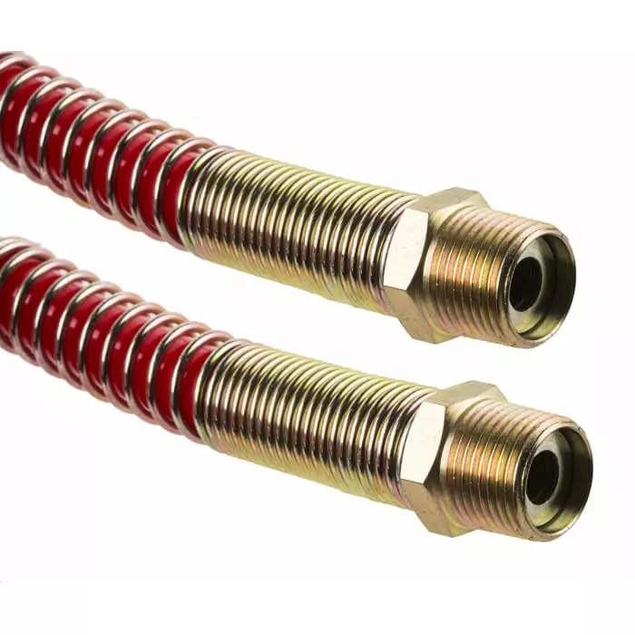 RS PRO 2 m Polyurethane Recoil Hose with BSPT 3/8 connector Red