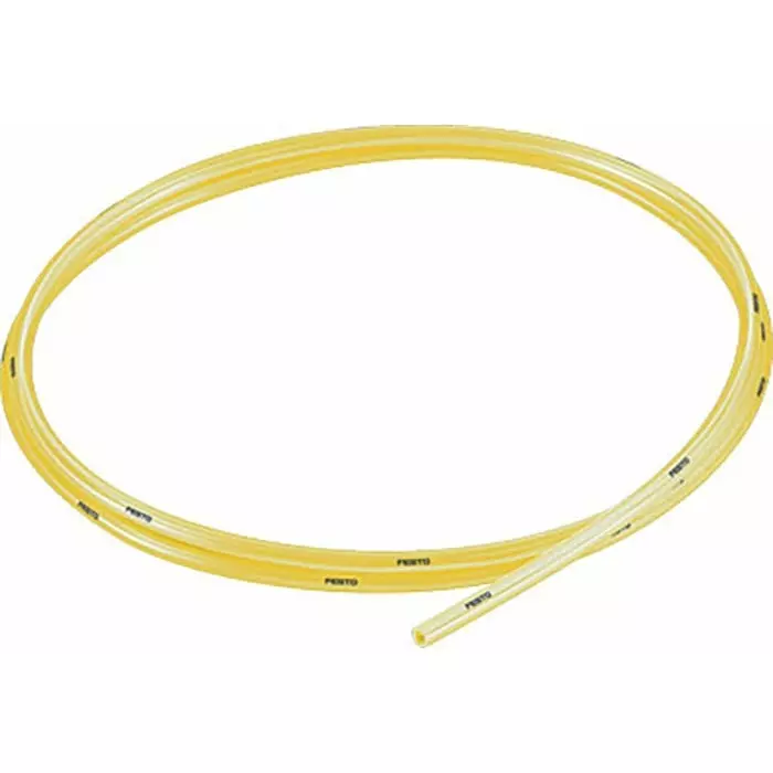 Festo Compressed Air Pipe Yellow Polyurethane 4 mm x 50m PUN-H-T Series, PUN-H-4X0,75-TGE (Length 50 Metre)
