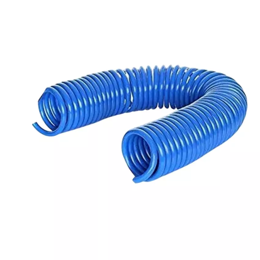 SMSN Polyurethane (PU) Coil Pipe Standard End 8 mm Outer Dia 5.5 mm Inner Dia 15 m Length, Blue