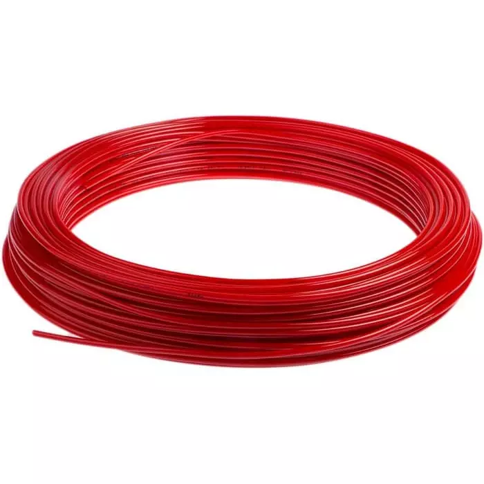 Festo Compressed Air Pipe Red Polyurethane 3 mm x 50m PUN-H Series, PUN-H-3X0,5-RT (Length 50 Metre)