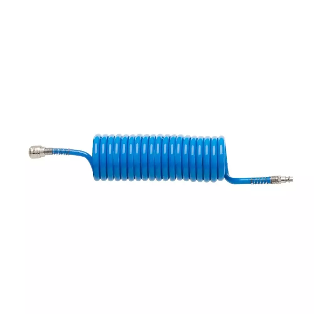 Hogert Technik Air Hose in Blue Polyurethane, 9 m Length and 1/4 inch (6.35 mm) Fitting, HT4R894