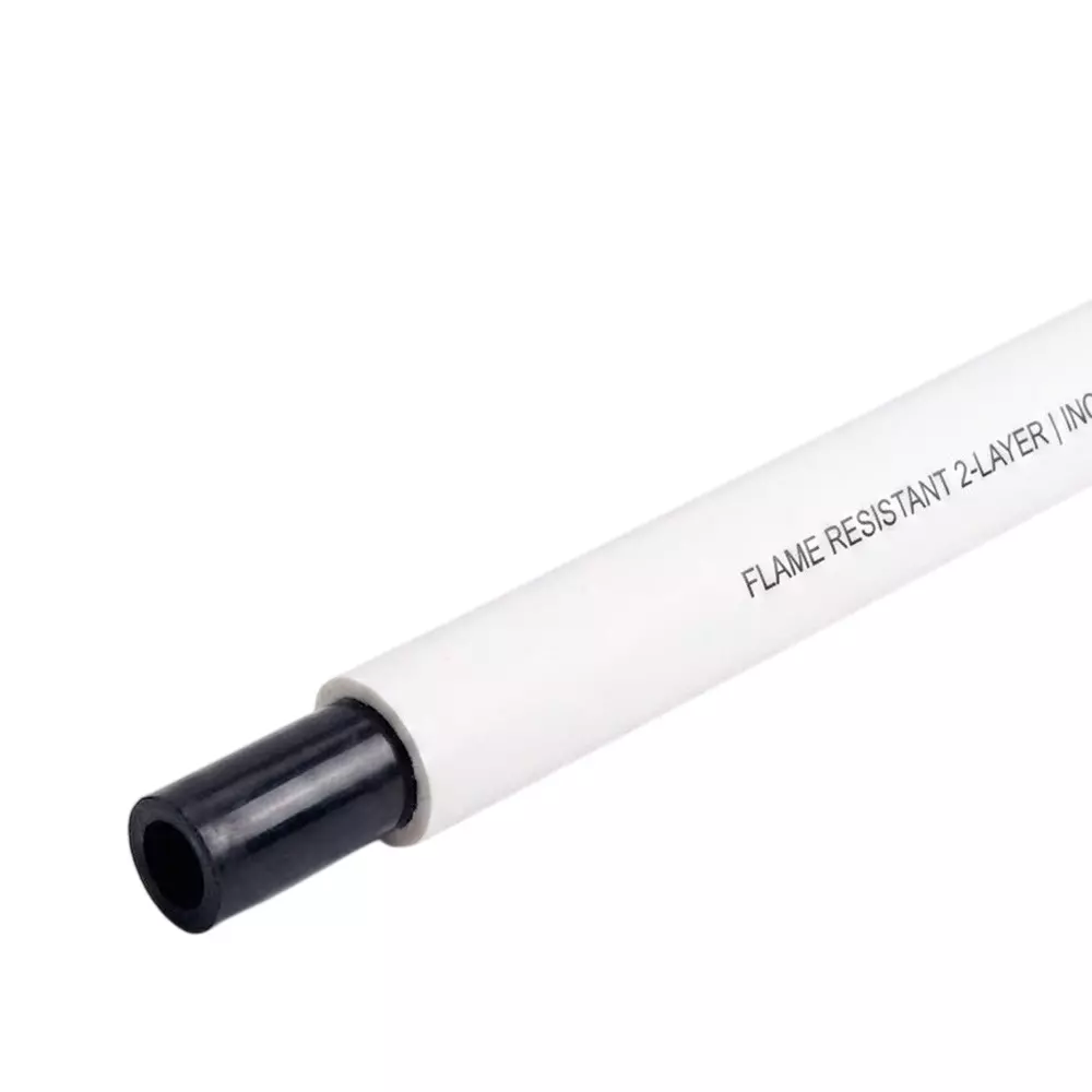 Airtac UWS98 Series Flame Resistant Tubing 2 Layers White Color 6 mm Outer x 4 mm Inner Diameter for Inner Layer, UWS98A060040 (Roll of 50 m)