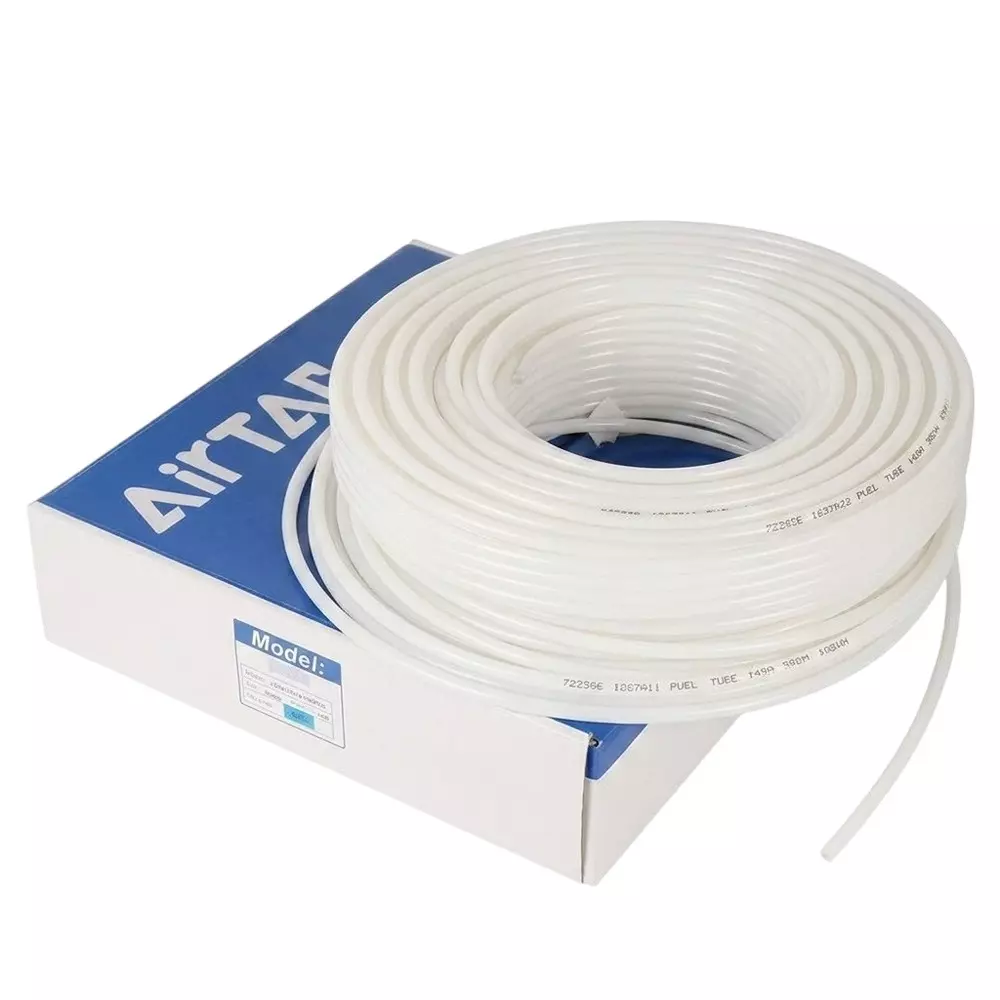 Airtac US 98A Series PU Tube White Color 4 mm Outer x 2.5 mm Inner Diameter and 0.75 mm Wall Thickness, US 98A040025-100 (Roll of 100 m)