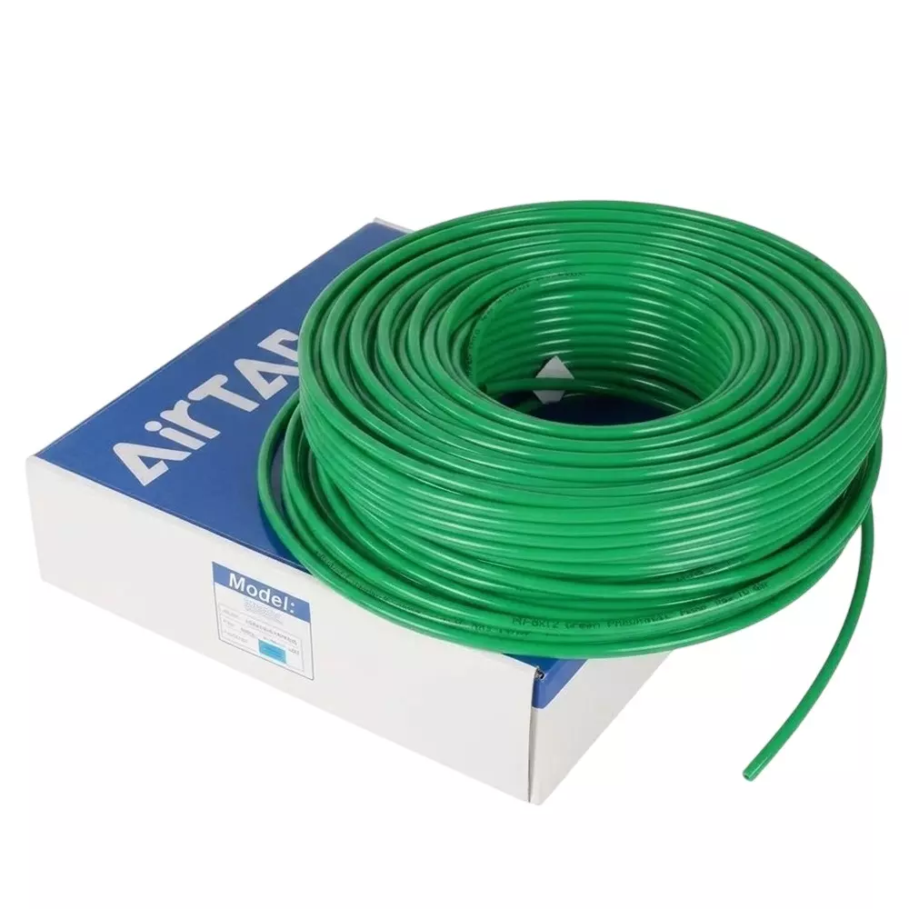 Airtac US 98A Series PU Tube Green Color 8 mm Outer x 5.5 mm Inner Diameter and 1.50 mm Wall Thickness, US 98A080055-100 (Roll of 100 m)