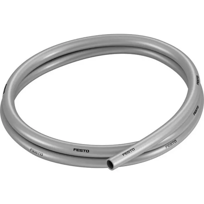 Festo Compressed Air Pipe Silver Polyurethane 8 mm x 50m PUN-H Series, PUN-H-8X1,25-SI (Bag 50 Piece)