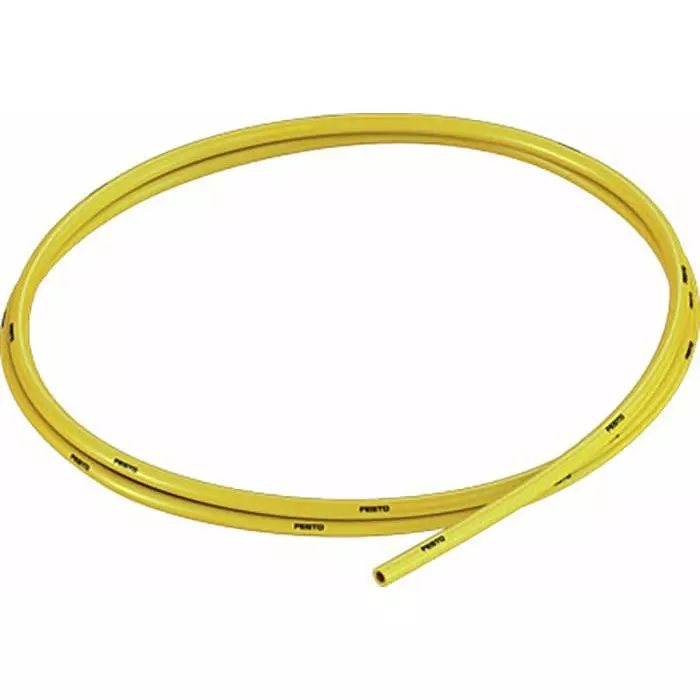Festo Compressed Air Pipe Yellow Polyurethane 4 mm x 50m PUN-H Series, PUN-H-4X0,75-GE (Length 50 Metre)