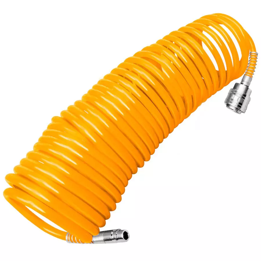 Ingco Air Hose, Nitto Type Connector 5 mm x 8 mm Diameter and 15 m Length, Yellow, AH1151-3