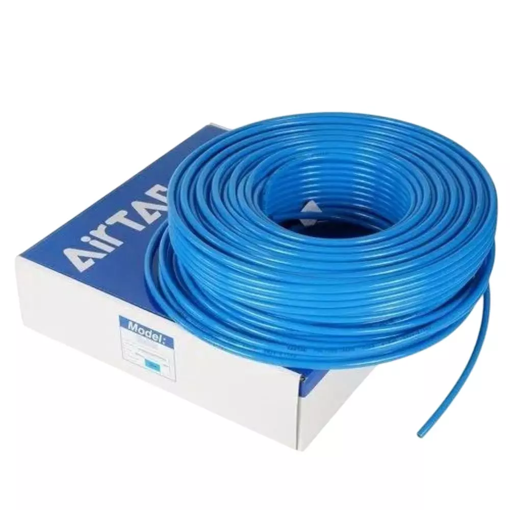 Airtac US 98A Series PU Tube Blue Color 10 mm Outer x 6.5 mm Inner Diameter and 1.75 mm Wall Thickness, US 98A100065-100 (Roll of 100 m)