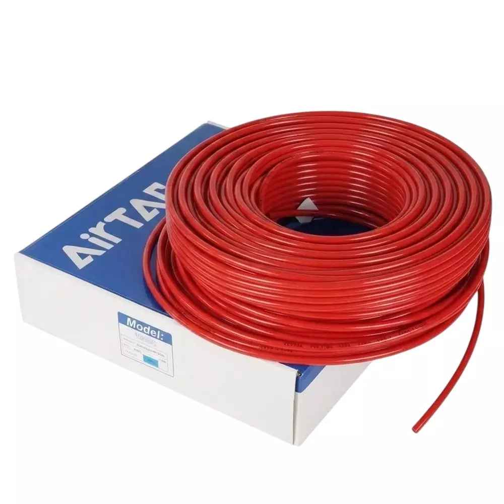 Airtac US 98A Series PU Tube Red Color 6 mm Outer x 4 mm Inner Diameter and 1.00 mm Wall Thickness, US 98A060040-100 (Roll of 100 m)