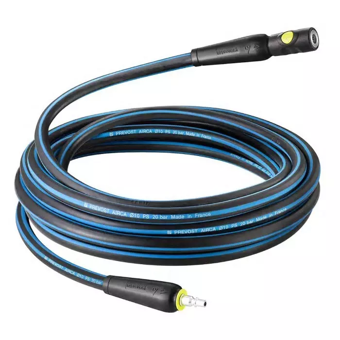 PREVOST 5m Air Compressor Hose, 10 mm Int Dia., 18 mm Ext Dia., ARO 210 Profile, RAL AASB105