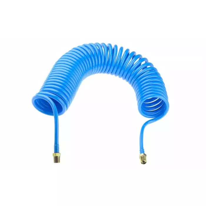 RS PRO 4m Polyurethane Recoil Hose with BSP 1/4 Male connector