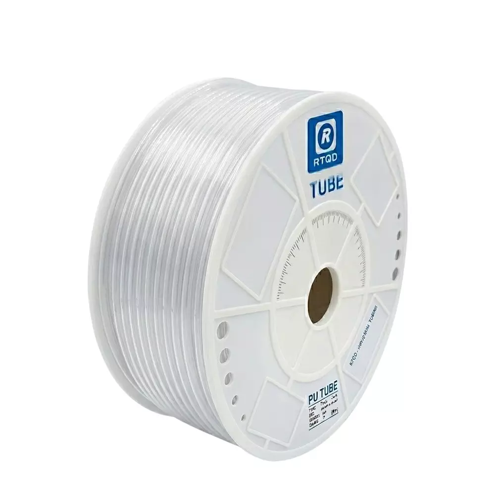 RTQD Heavy Duty PU Tube Clear Color and Size 16x12 mm for Pneumatic Tools, Industrial Automation & Robotics (Roll of 100 m)