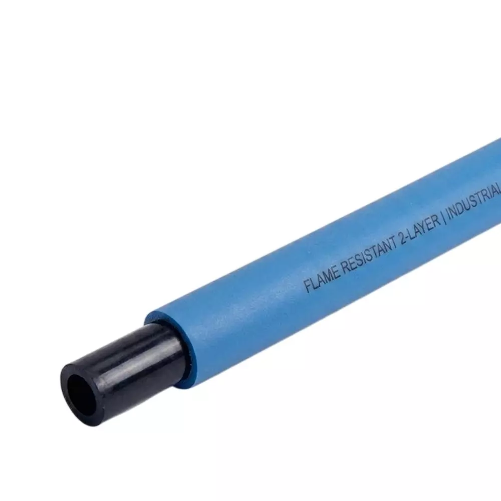 Airtac UWS98 Series Flame Resistant Tubing 2 Layers Blue Color 6 mm Outer x 4 mm Inner Diameter for Inner Layer, UWS98A060040 (Roll of 100 m)