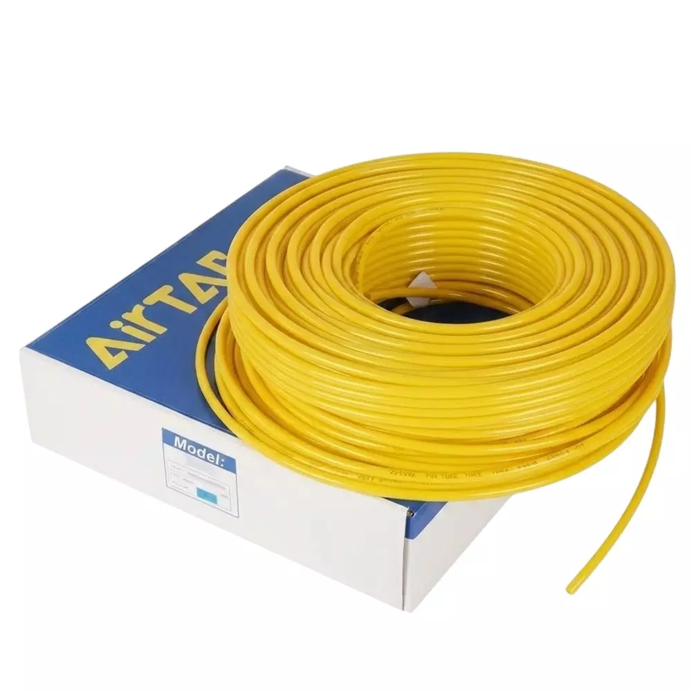 Airtac US 98A Series PU Tube Yellow Color 4 mm Outer x 2.5 mm Inner Diameter and 0.75 mm Wall Thickness, US 98A040025-100 (Roll of 100 m)
