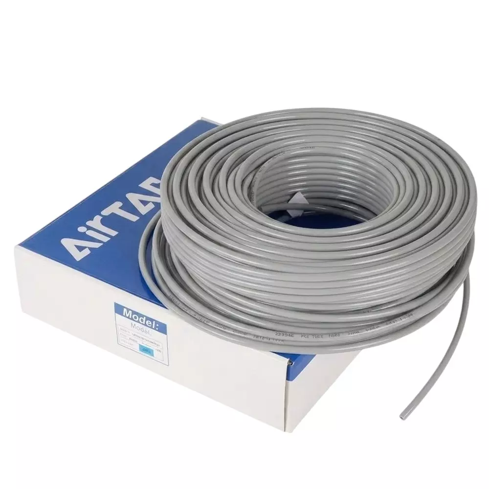 Airtac US 98A Series PU Tube Grey Color 16 mm Outer x 11 mm Inner Diameter and 2.50 mm Wall Thickness, US 98A0160110-100 (Roll of 100 m)