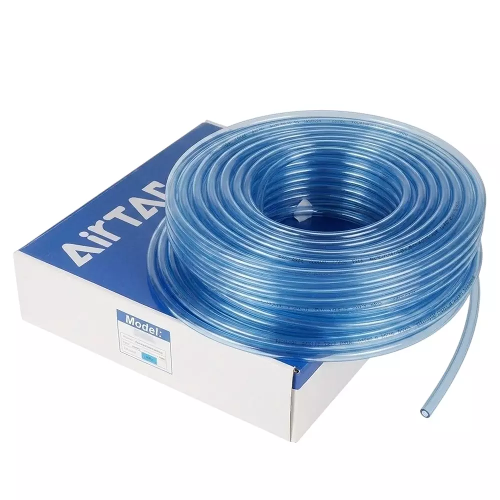 Airtac US 98A Series PU Tube Clear Blue Color 10 mm Outer x 6.5 mm Inner Diameter and 1.75 mm Wall Thickness, US 98A100065-100 (Roll of 100 m)