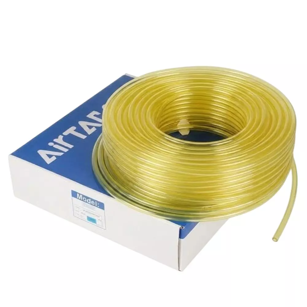 Airtac US 98A Series PU Tube Clear Yellow Color 16 mm Outer x 11 mm Inner Diameter and 2.50 mm Wall Thickness, US 98A0160110-100 (Roll of 100 m)