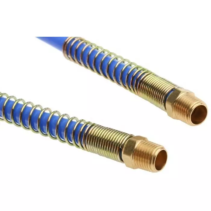 RS PRO 3.6m PA Recoil Hose with R 1/4 connector Blue