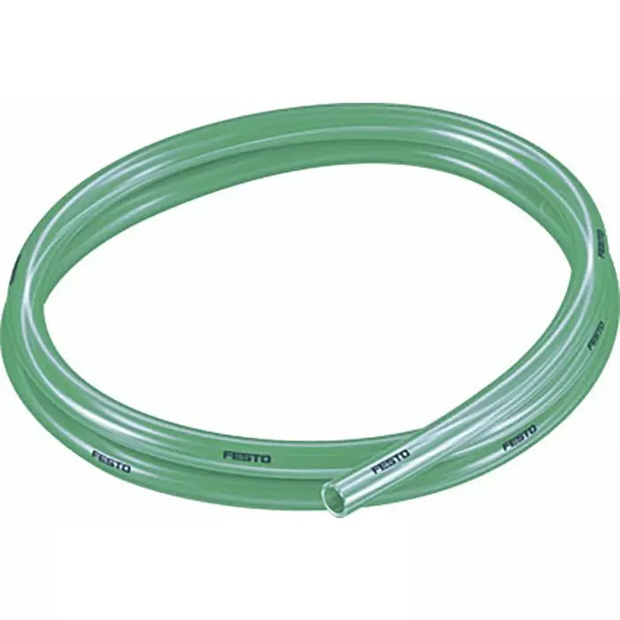 Festo Compressed Air Pipe Green Polyurethane 10 mm x 50m PUN-H-T Series, PUN-H-10X1,5-TGN (Length 50 Metre)