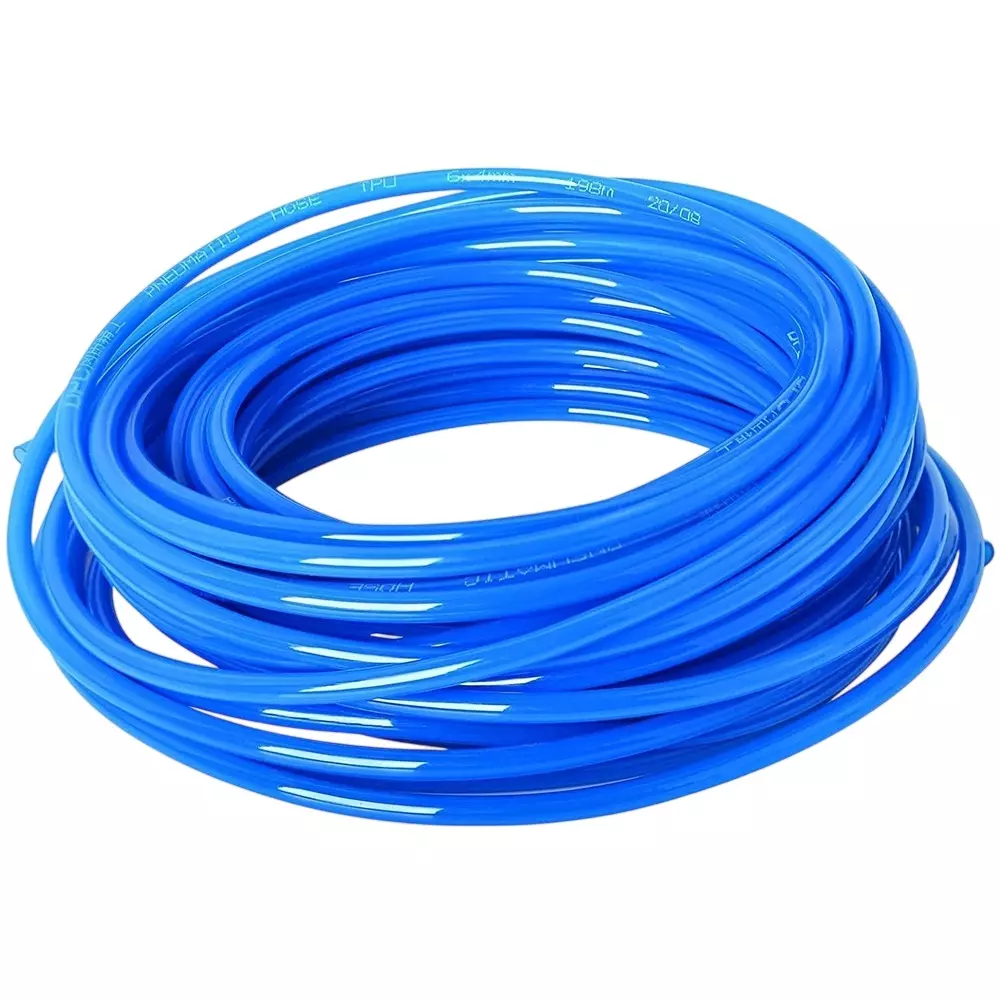 Invento Pneumatic Air Compressor Tube Blue Polyurethane 20 m Length 4 I.D x 2.5 mm O.D, ISC 2094-6