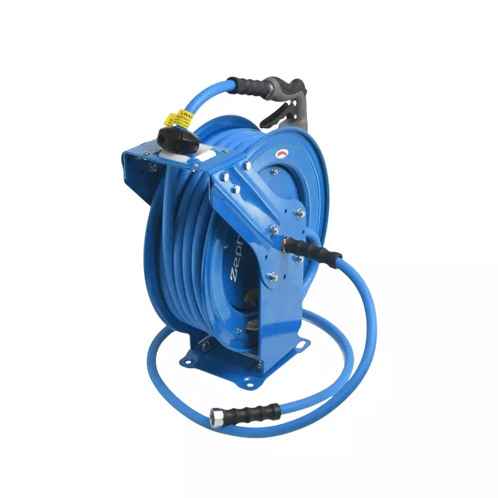 Zephyr Heavy Duty Air Hose Reels Dual Arm (10 mm) Hose Size 30 m Hose Length Blue for Air Applications, ZAR1030DA-XL