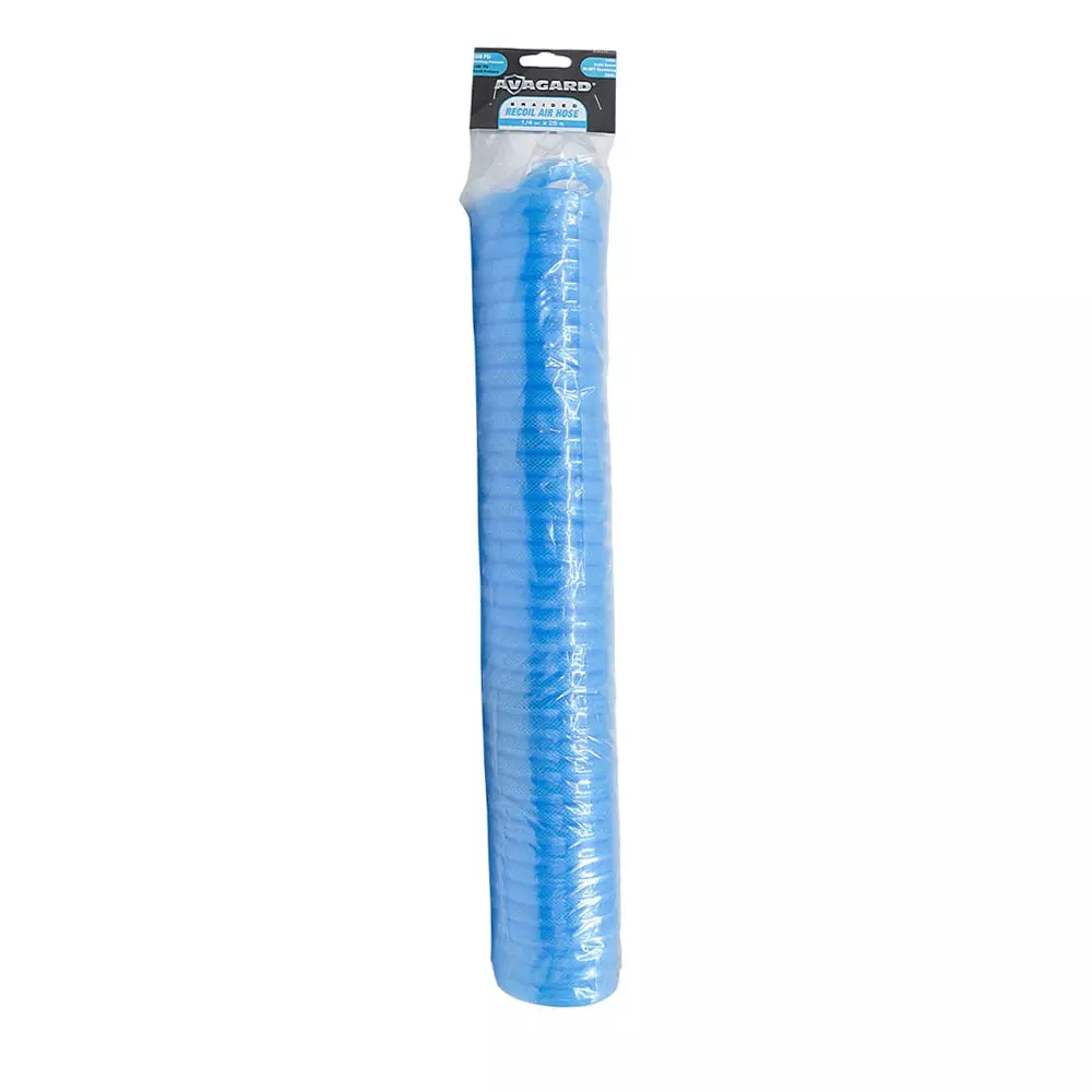 Avagard Polyurethane Braided Recoil Air Hose with Fitting 6 mm x 5 m, ZABR0605