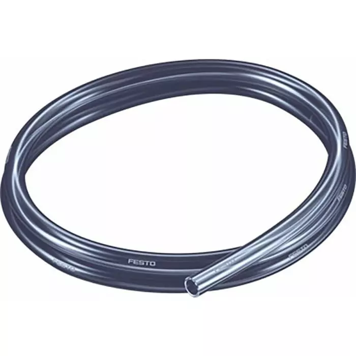 Festo Compressed Air Pipe Black Polyurethane 10 mm x 50m PUN-H-T Series, PUN-H-10X1,5-TSW (Length 50 Metre)