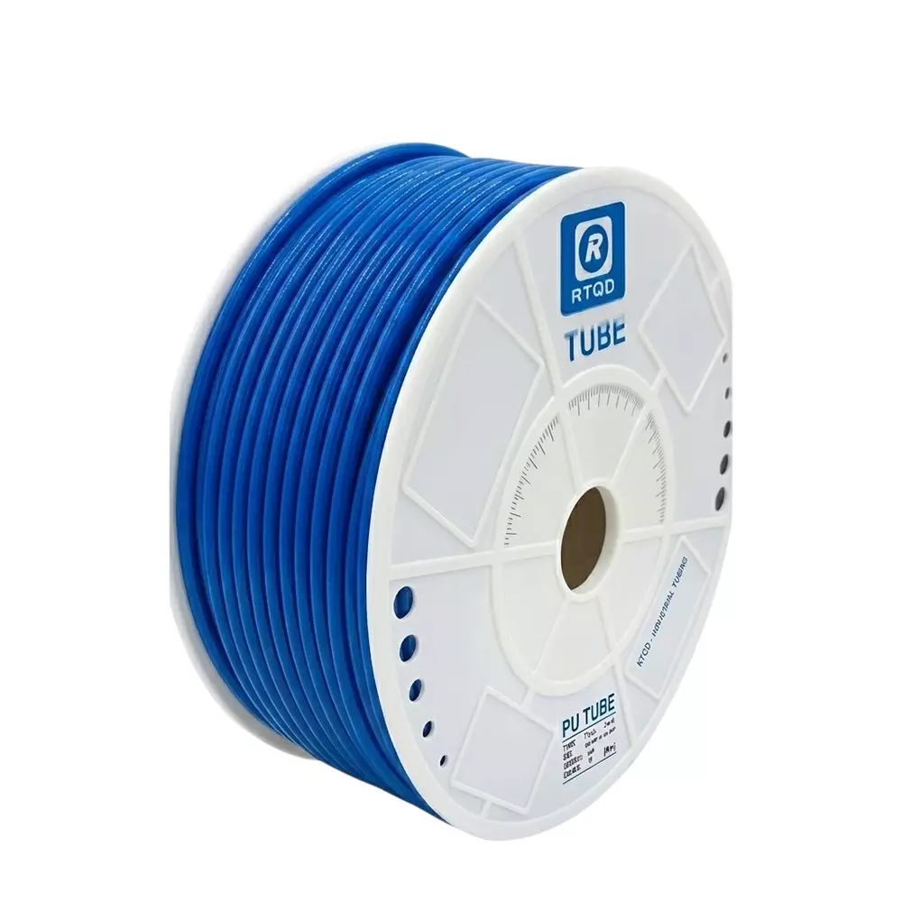 RTQD Heavy Duty PU Tube Blue Color and Size 12x10 mm for Pneumatic Tools, Industrial Automation & Robotics (Roll of 100 m)