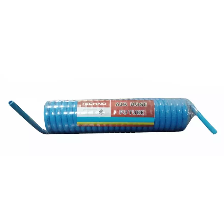 Techno 14 mm Diameter 5 m Length PU Coil Tube - Blue