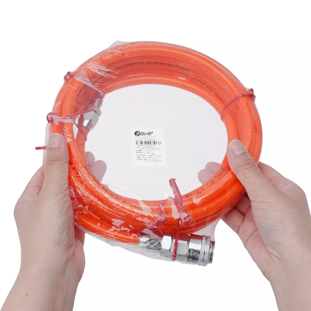 monotaro-air-hose-one-touch-with-coupler-orange-65-mm-inner-diameter-65x10x5