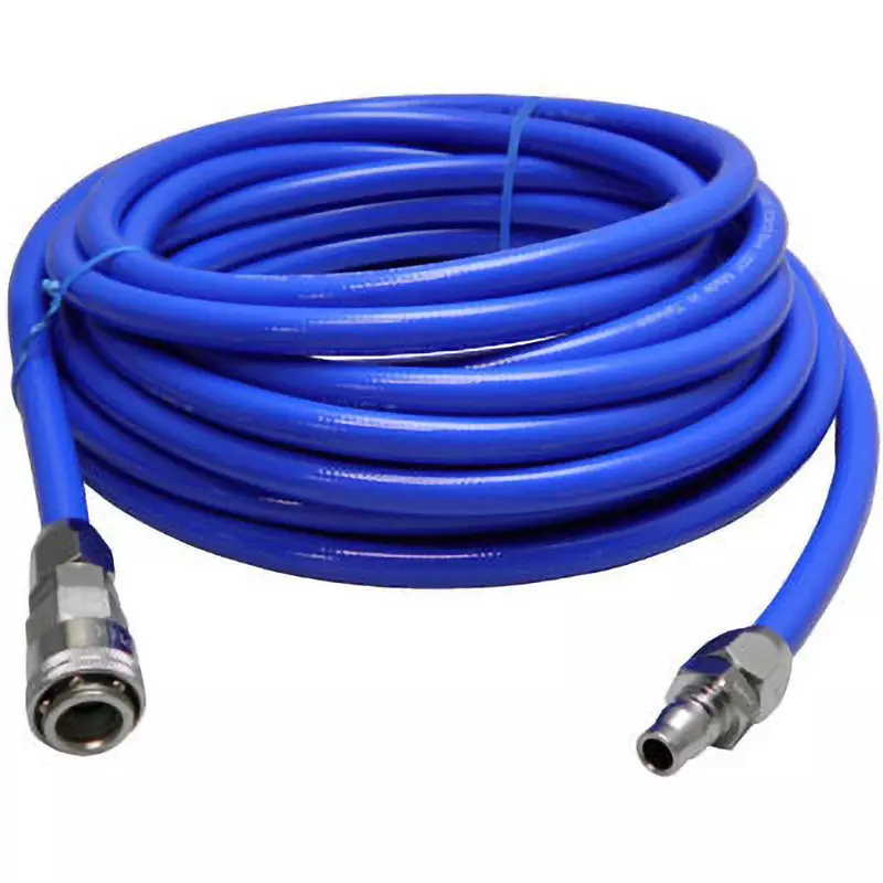 MonotaRO Large-Diameter Air Hose With One-Touch Coupler Polyurethane Blue 10 m Length, 8.5x12.5x10 (1 Roll)