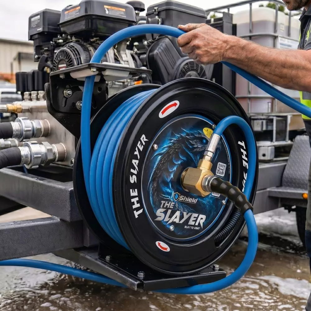 blushield-pressure-washing-reels-single-arm-assembly-slayer-blue-m22-6-mm-14-inch-dia-and-20-m-length-pwhyr0620m