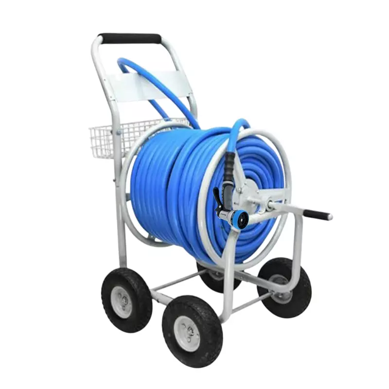 Zephyr Water Hose Reels Cart with Hose Standard 13 mm Inner Dia and 50 m Length, ZRC13050