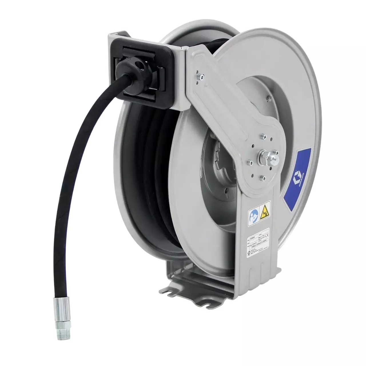 GRACO LDX Series Hose Reel with Hose 10 mm (3/8 inch) Inlet Size Male (NPT) Thread 15 m Length, HEL010