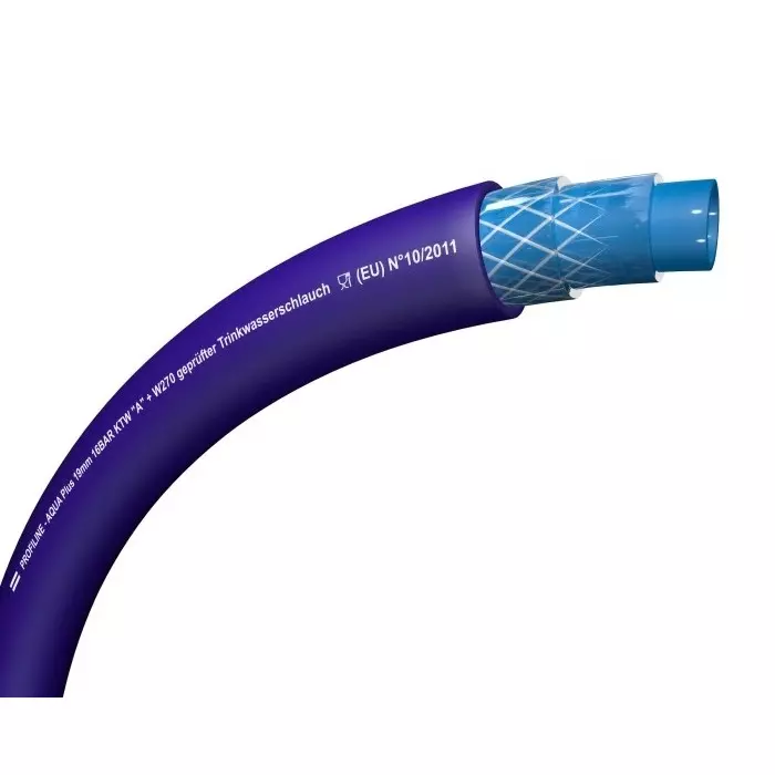 TRICOFLEX PROFILINE AQUA PLUS PE Hose Pipe 25 mm ID 34.5 mm OD Blue 50m, 155270