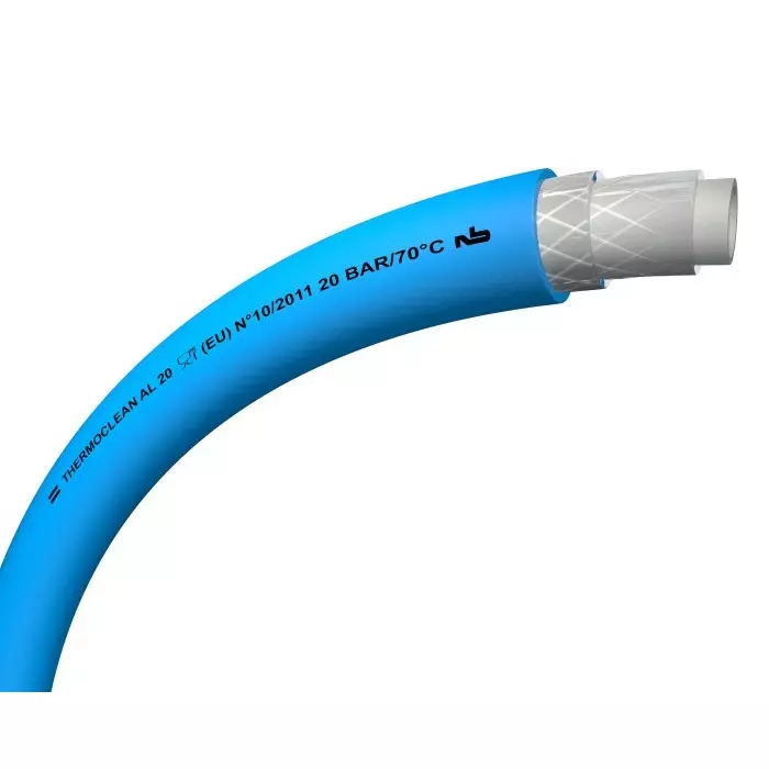 TRICOFLEX THERMOCLEAN AL 20 PVC Hose Pipe 12 mm ID 20 mm OD Blue 25m, 100236